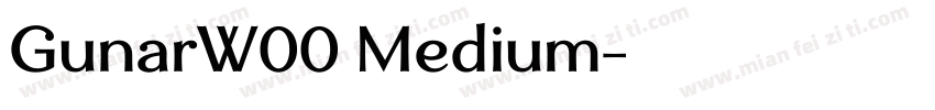 GunarW00 Medium字体转换
